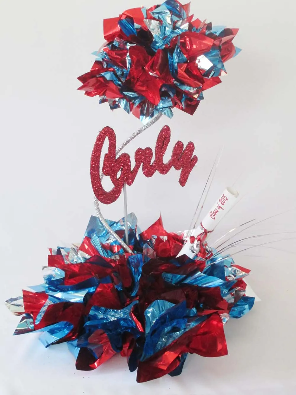 2-Tier Metallic Tissue Centerpiece Base