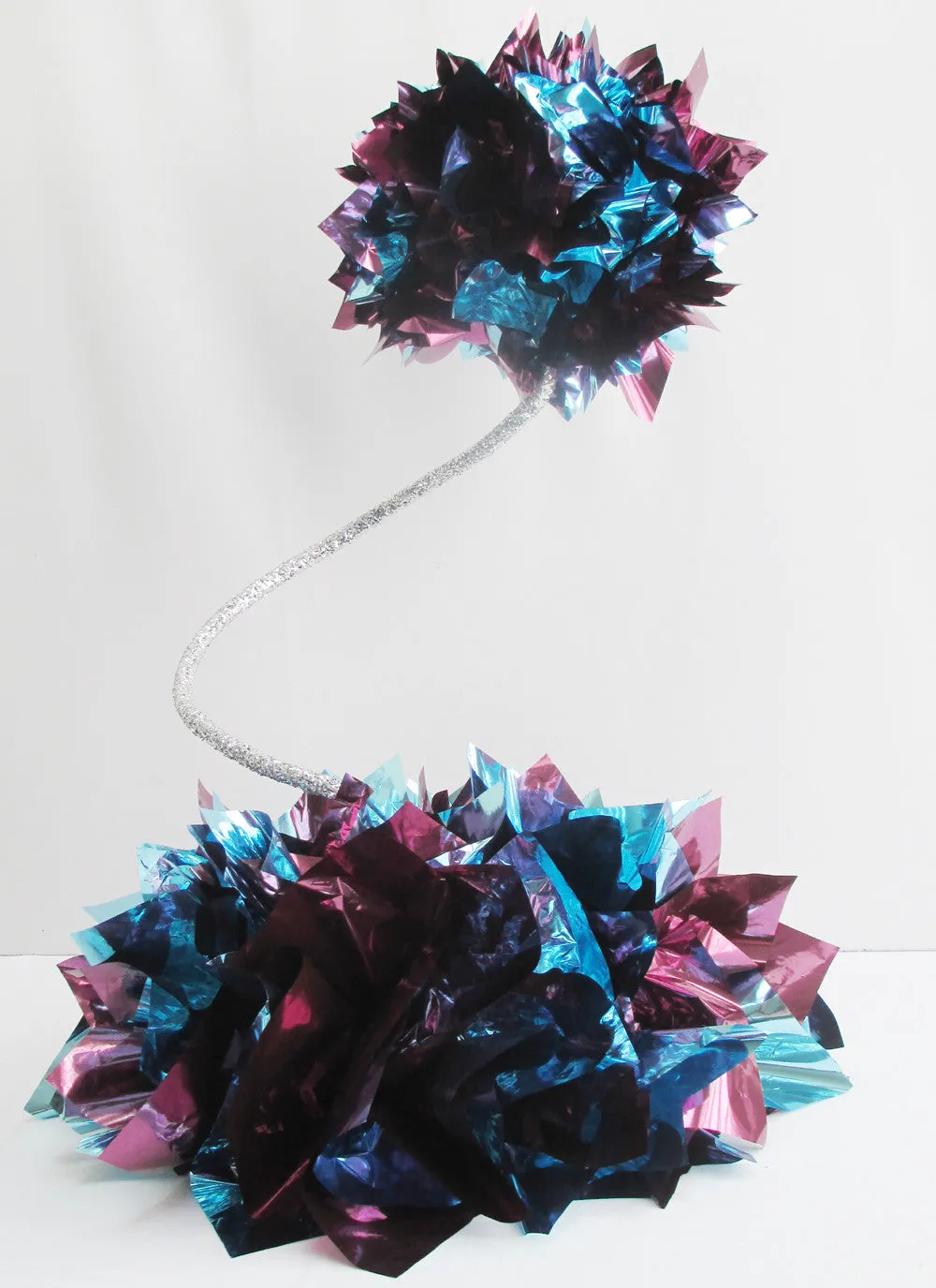 2-Tier Metallic Tissue Centerpiece Base
