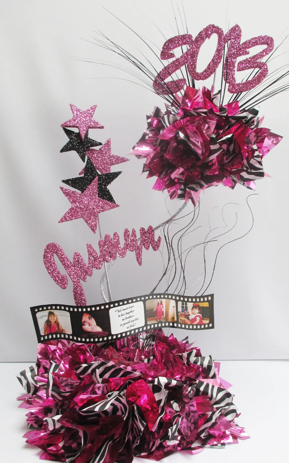 2-Tier Metallic Tissue Centerpiece Base