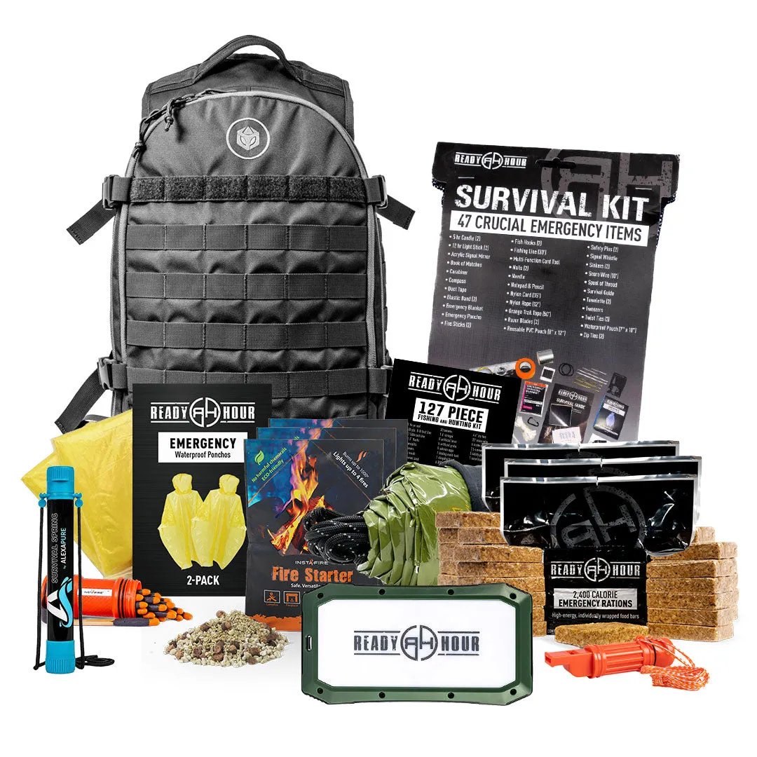 6-Month Emergency Food Kit Plus FREE Ultimate Go-Bag Bundle