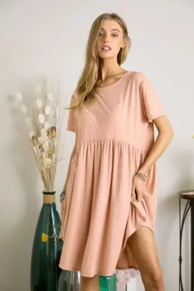 ADORA Swiss Dot Babydoll Dress