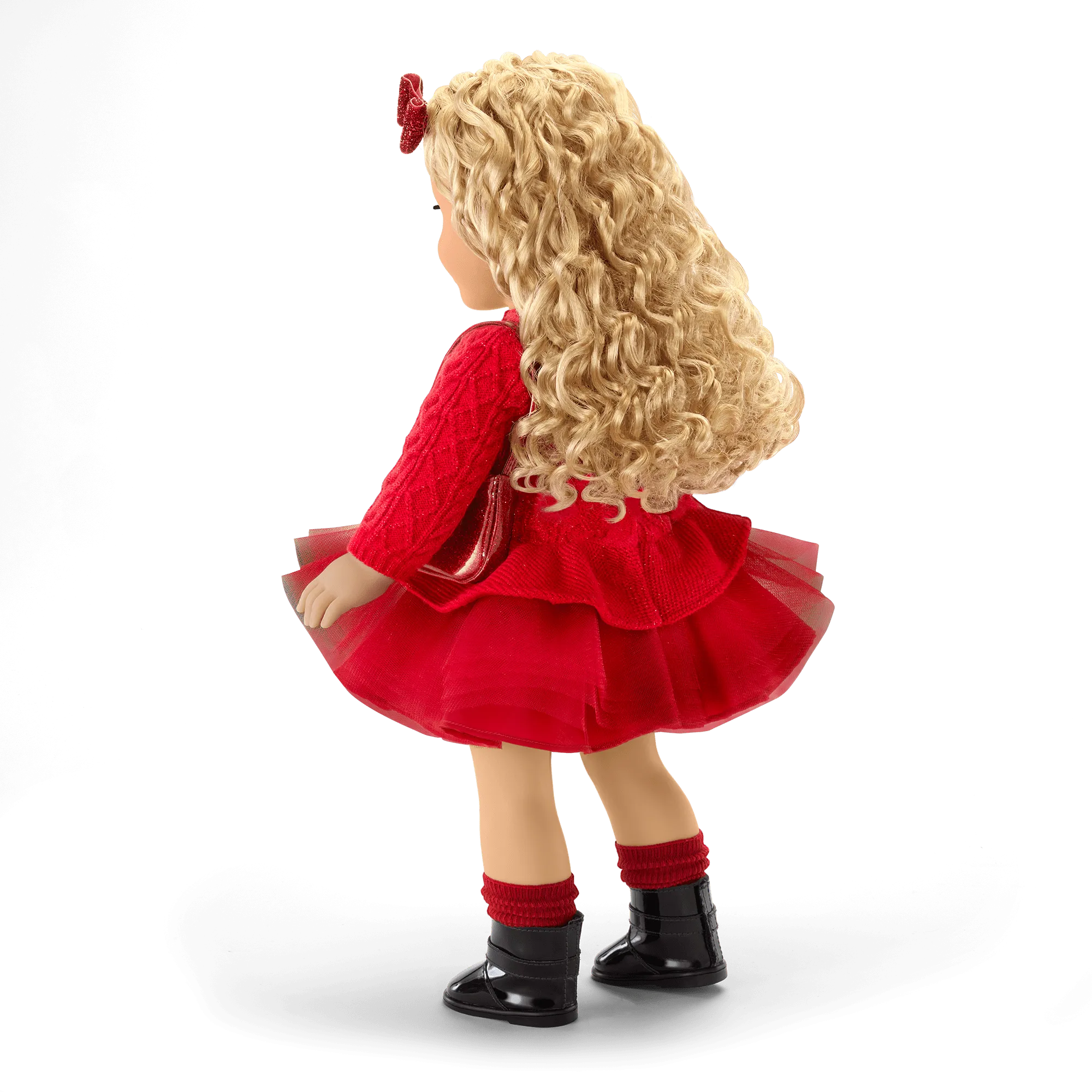American Girl® x Something Navy Crimson Sparkle Sweater Dress for 18-inch Dolls