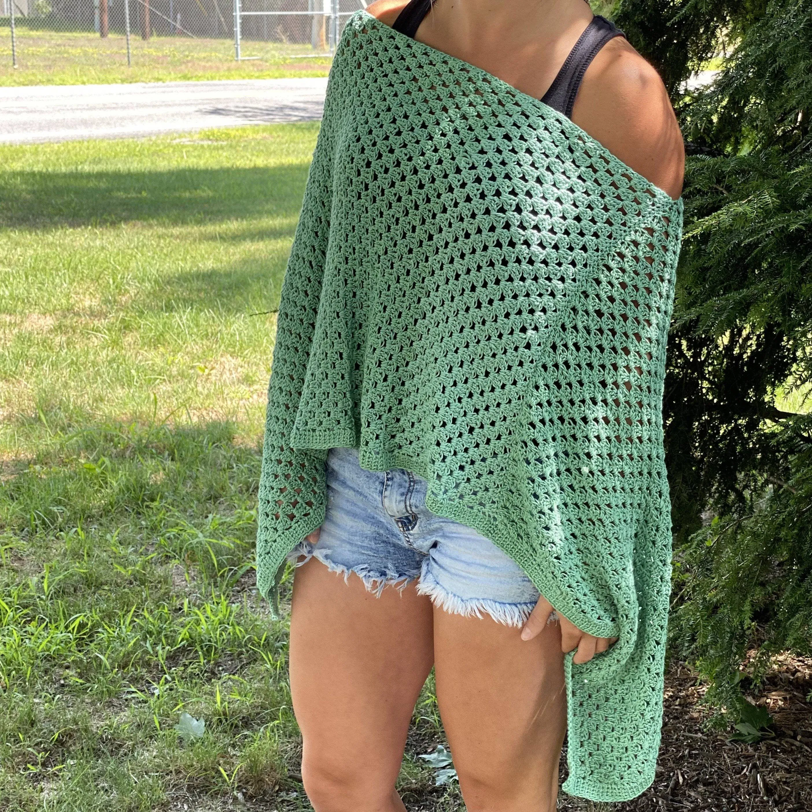 Autumn Harvest Poncho Crochet Kit