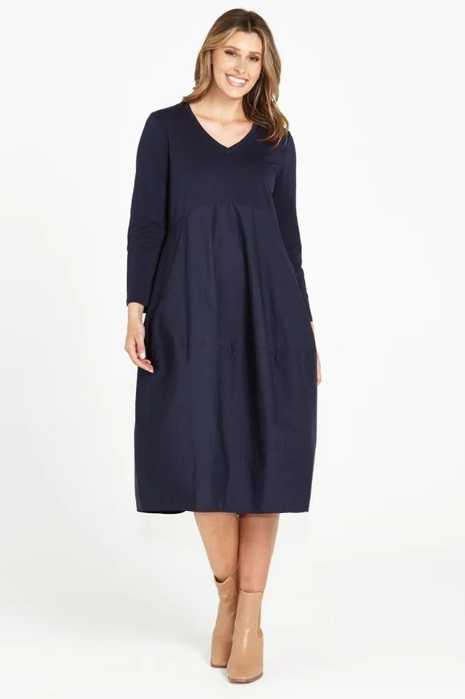 Betty Basics Tulip Dress Dark Blue