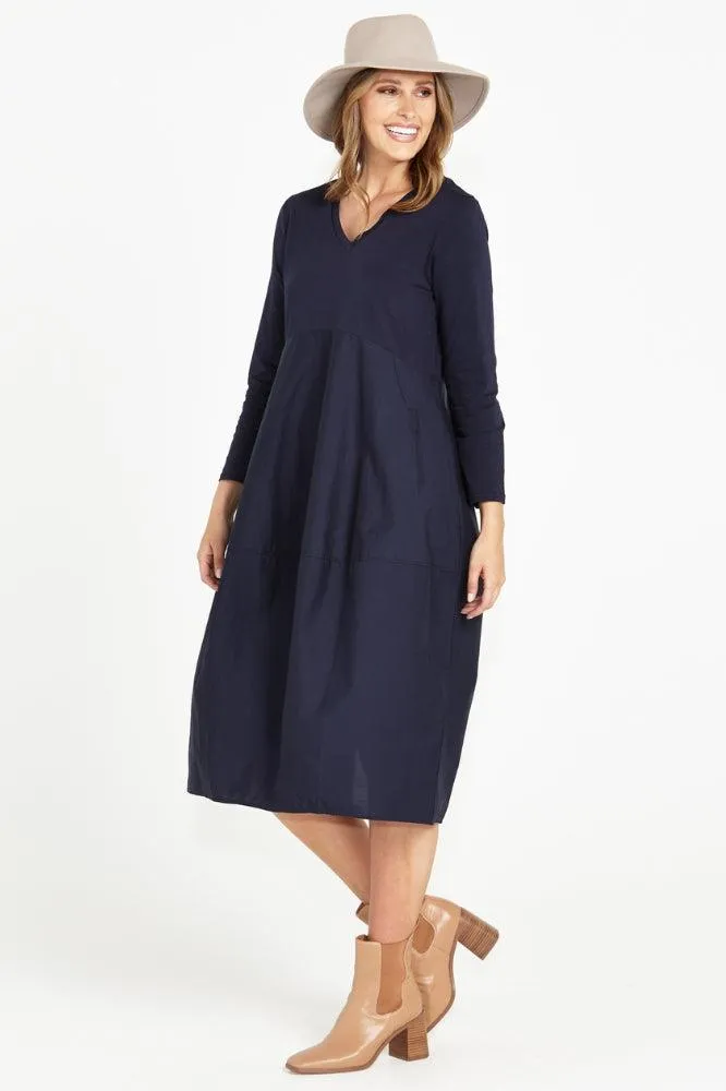 Betty Basics Tulip Dress Dark Blue