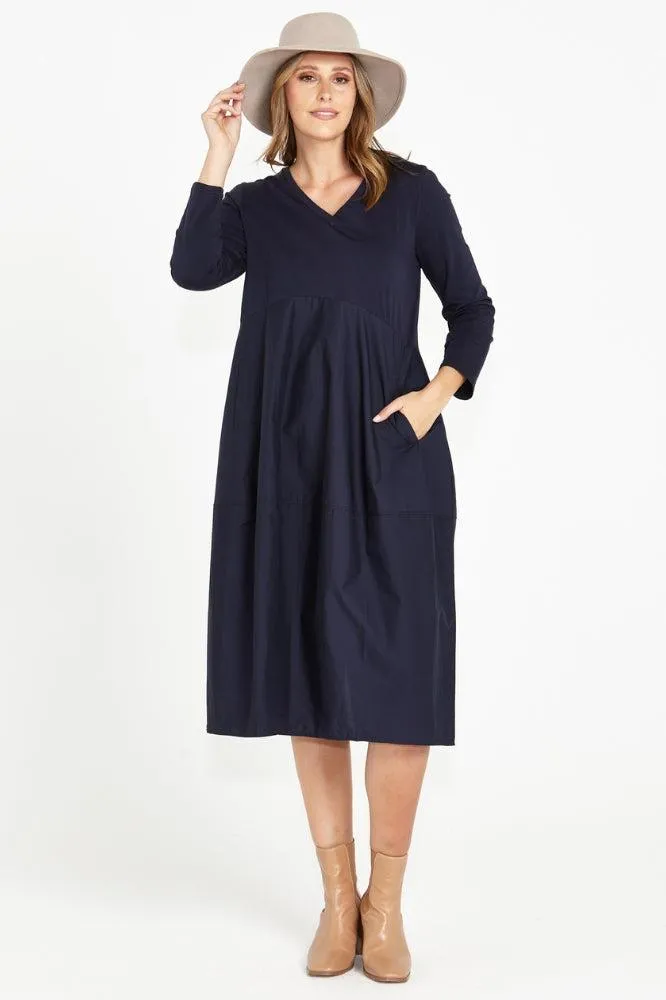 Betty Basics Tulip Dress Dark Blue