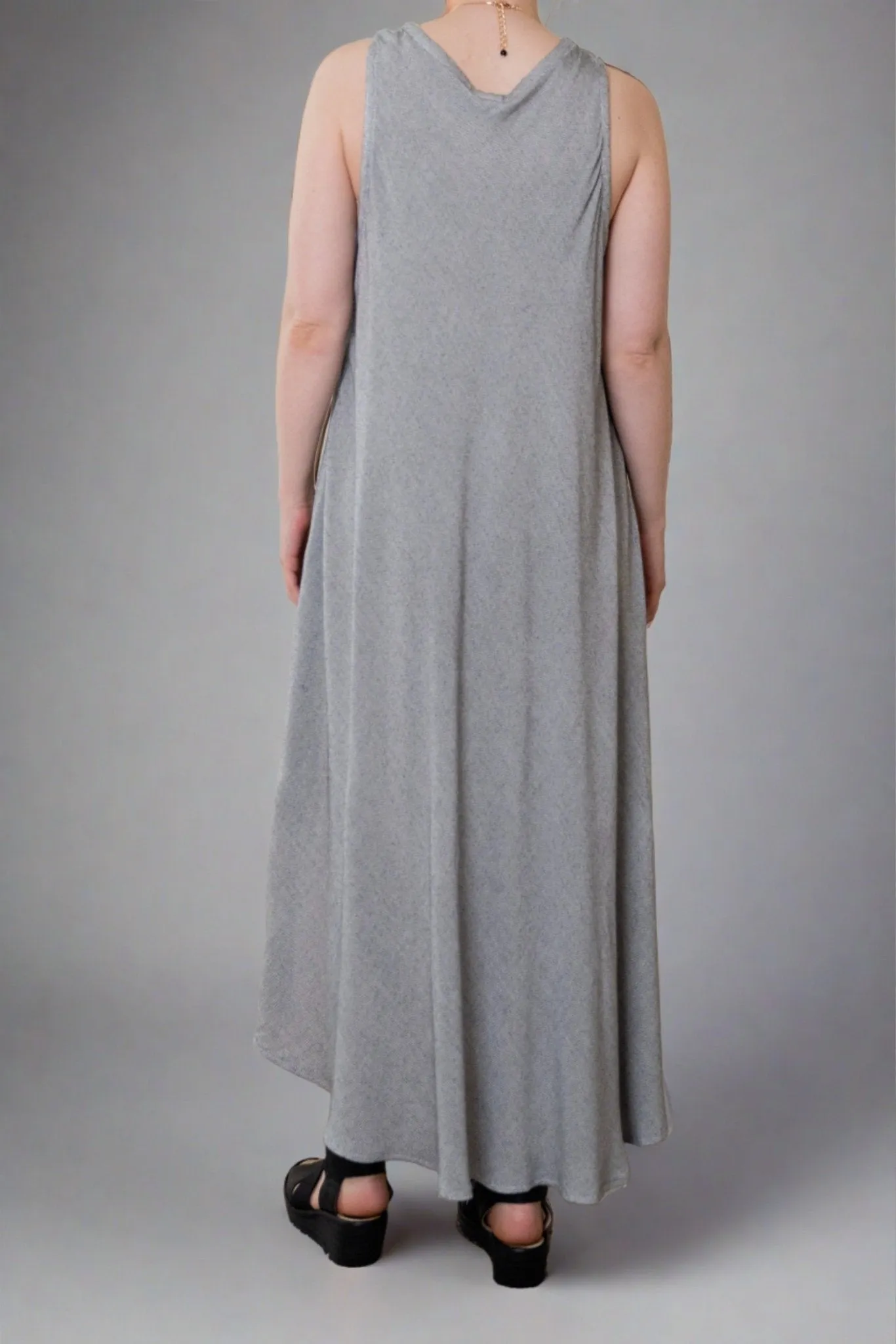 Bias Cut Dress - Grey