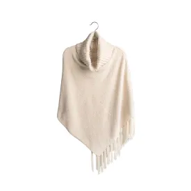 Britt’s Knits - Beyond Soft Cowl Neck Poncho- Oatmeal