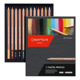 Caran d'Ache Dry Pastel Pencils - Set of 12