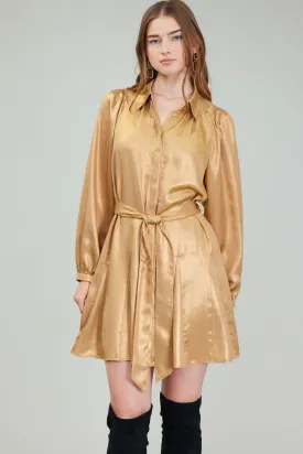 Carmel Metallic Mini Dress