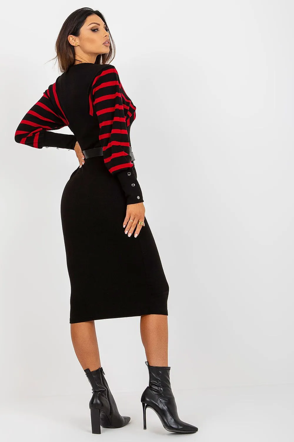 Charming Belted Knit Daydress