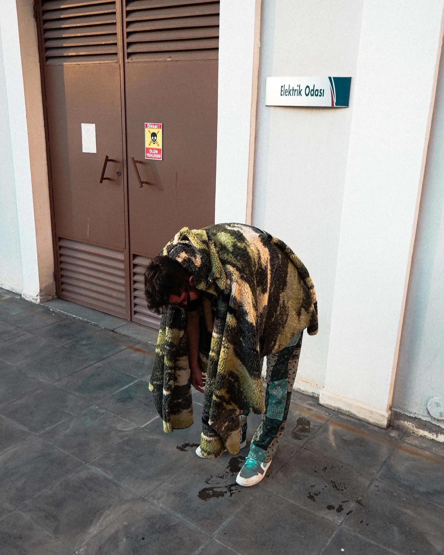 Cheerful Camouflage Poncho