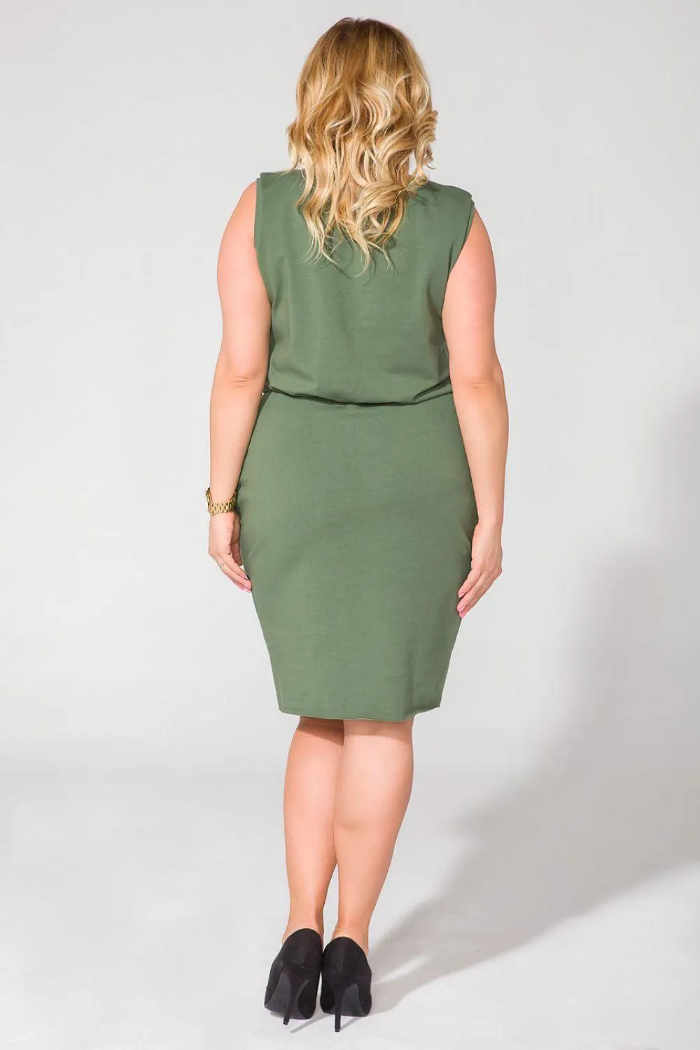 Chic Knit Daydress with Secret Pockets - Tessita Design 58992