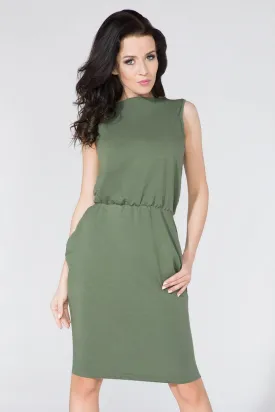 Chic Knit Daydress with Secret Pockets - Tessita Design 58992