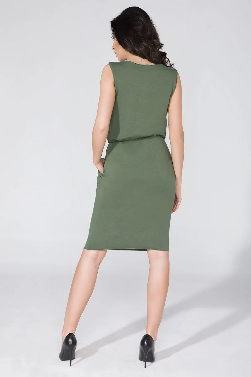 Chic Knit Daydress with Secret Pockets - Tessita Design 58992