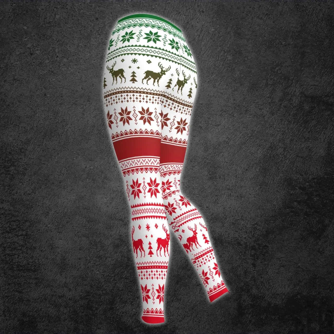 Christmas Skull Knitted Design Artwork Print Combo Hoodie And Leggings