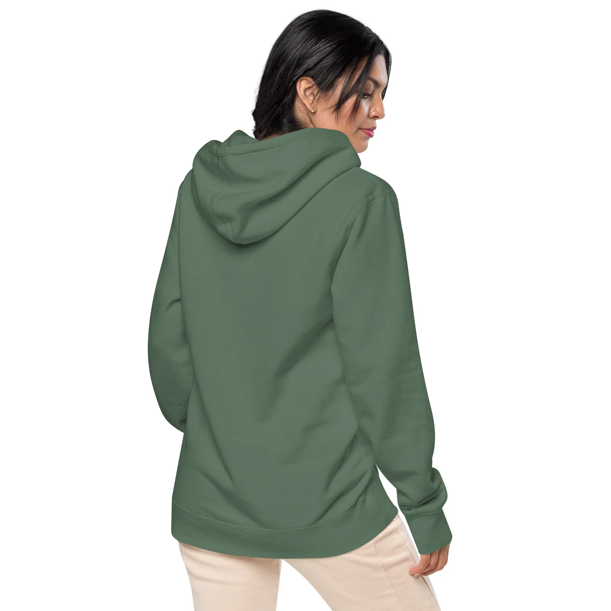Colorful Retro Mama Design Unisex Pigment-Dyed Hoodie, lioness-love