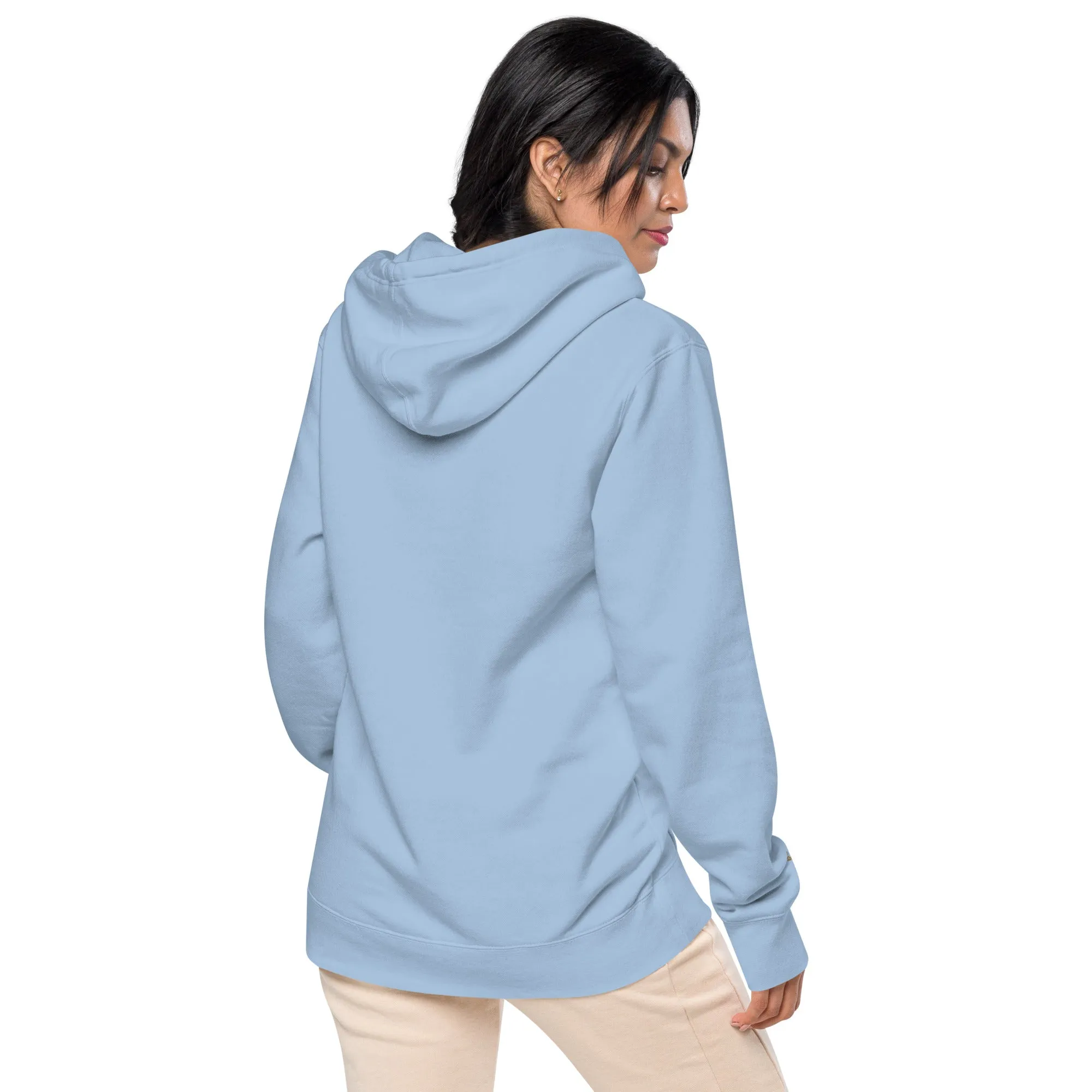Colorful Retro Mama Design Unisex Pigment-Dyed Hoodie, lioness-love