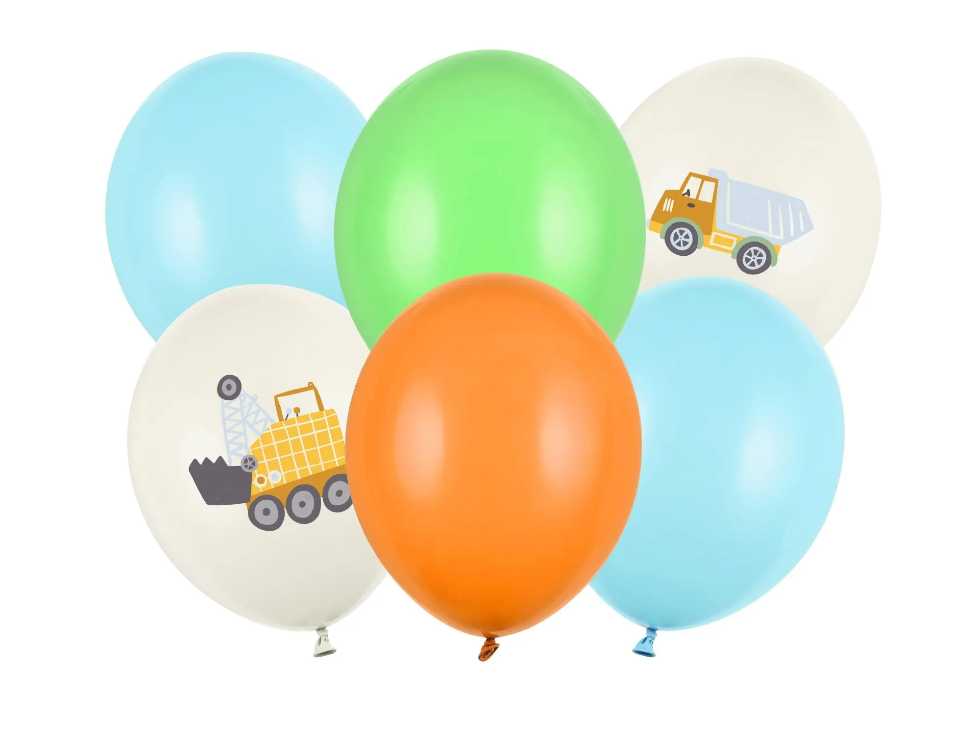 Construction Machines Birthday Balloons