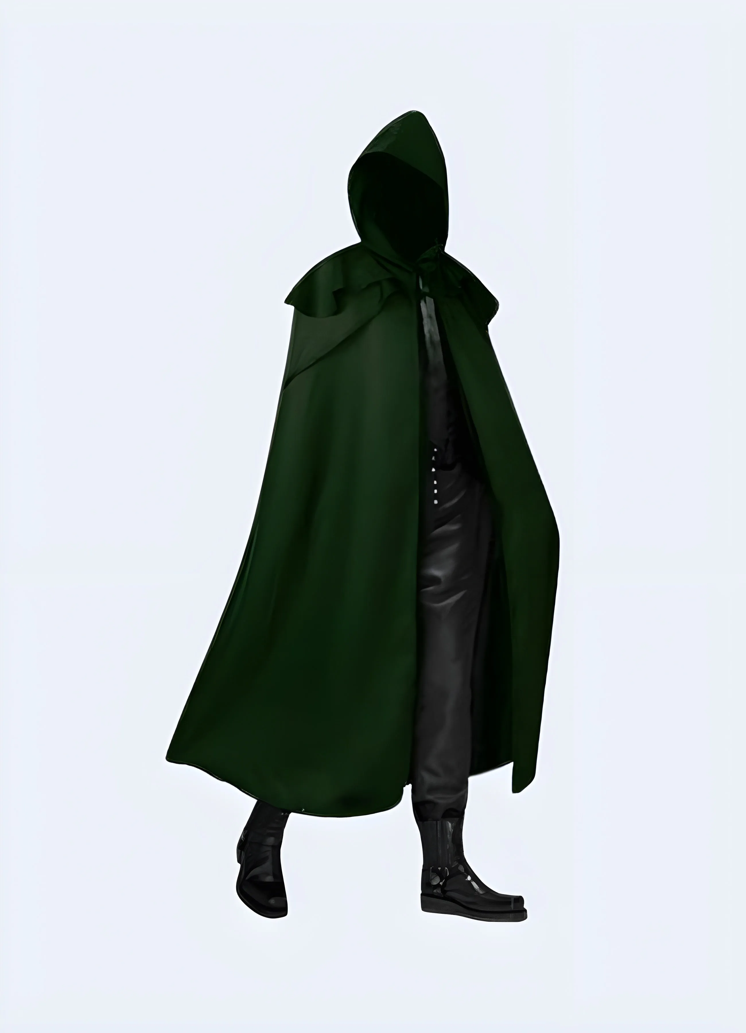 Dark Futuristic Hooded Cloak