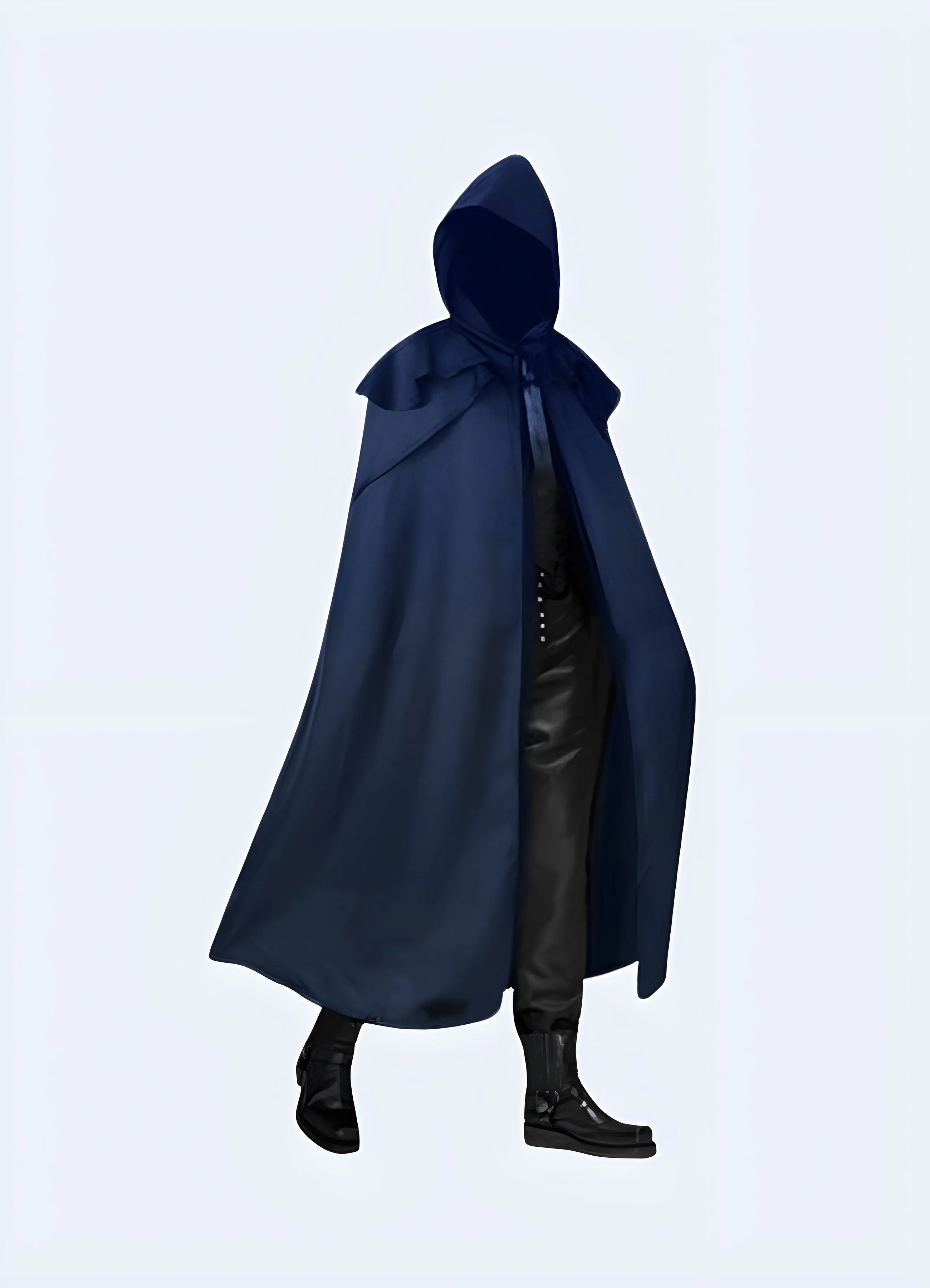 Dark Futuristic Hooded Cloak
