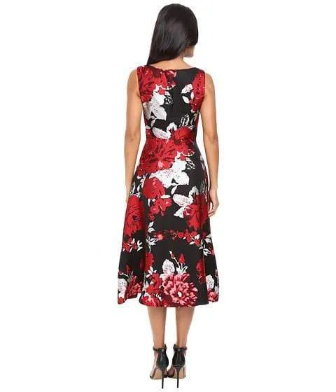 Devora Dress - Crimson Bloom