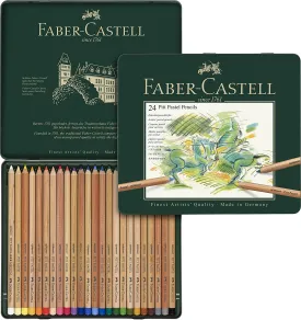 FABER-CASTELL PITT Pastel Pencils Tin of 24 colors