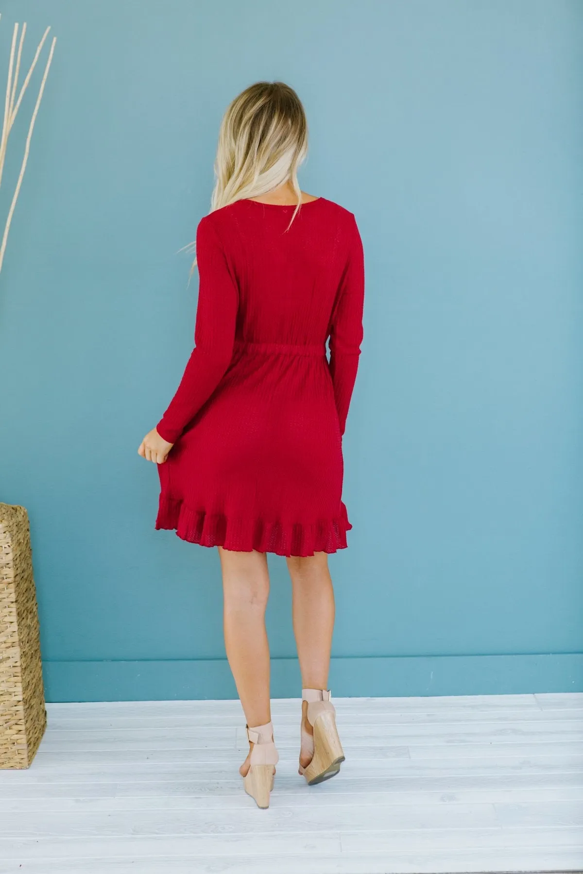 Fall Knit Button Dress