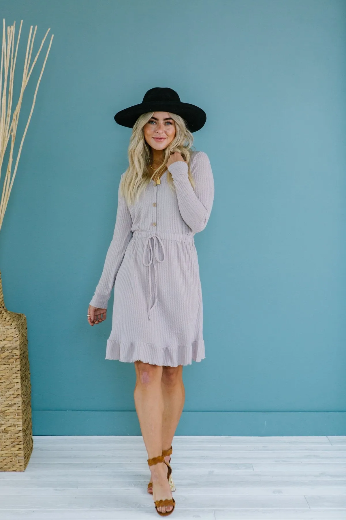 Fall Knit Button Dress