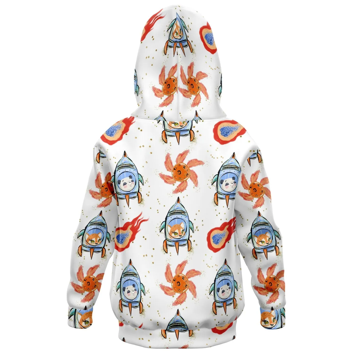 Galactic Shuttle Rocket & Furry Friends Fireball Hoodie