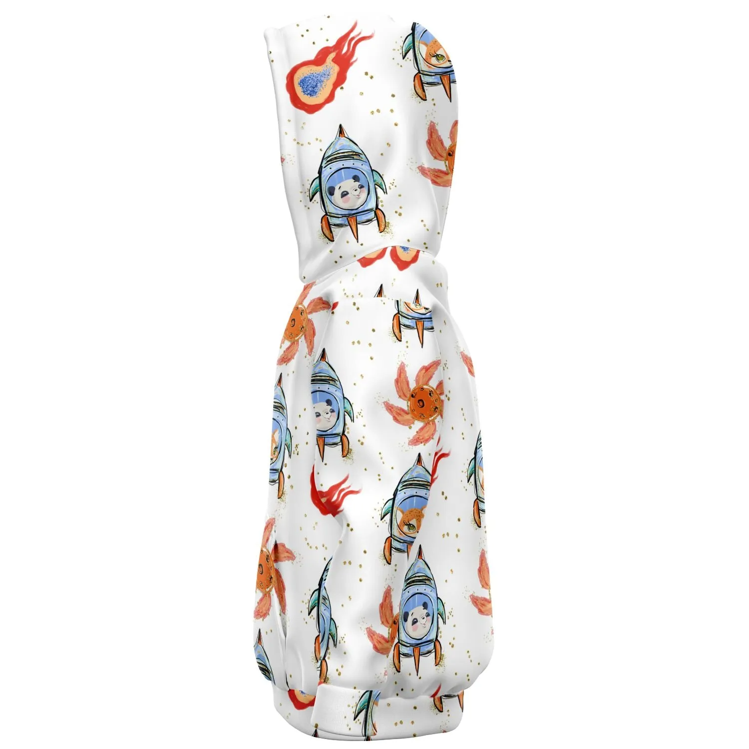 Galactic Shuttle Rocket & Furry Friends Fireball Hoodie