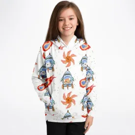 Galactic Shuttle Rocket & Furry Friends Fireball Hoodie