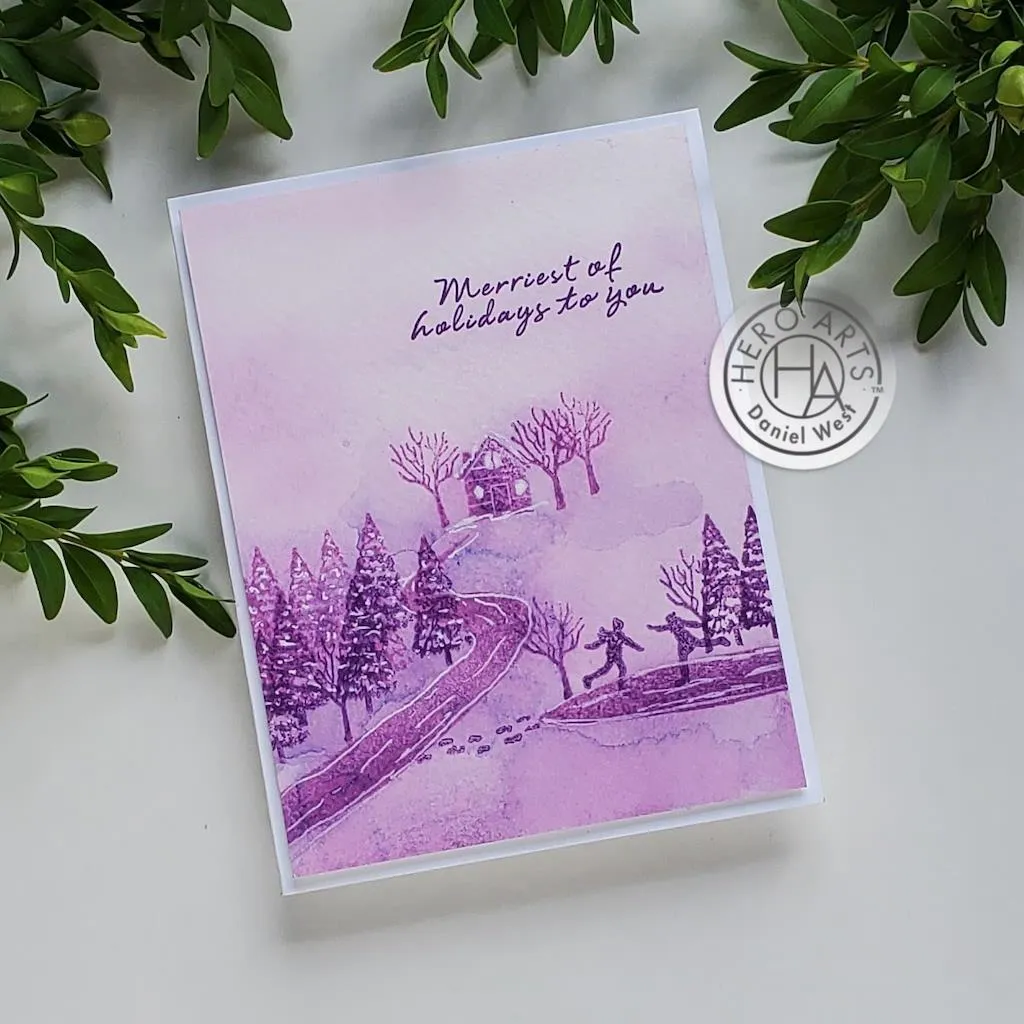 Hero Arts Clear Stamps 4in x 6in - Snowy Town*
