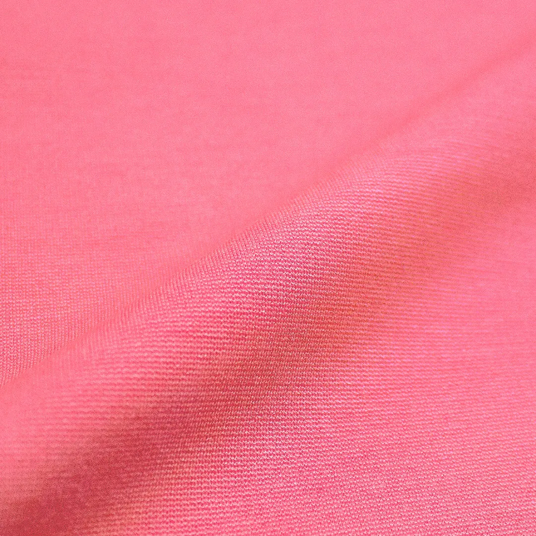 high quality rayon blend ponte - camellia rose