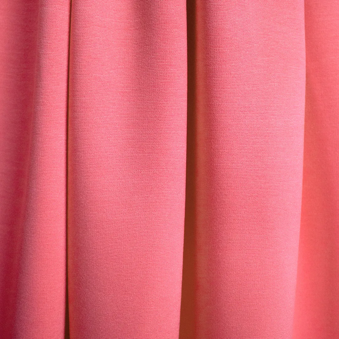 high quality rayon blend ponte - camellia rose