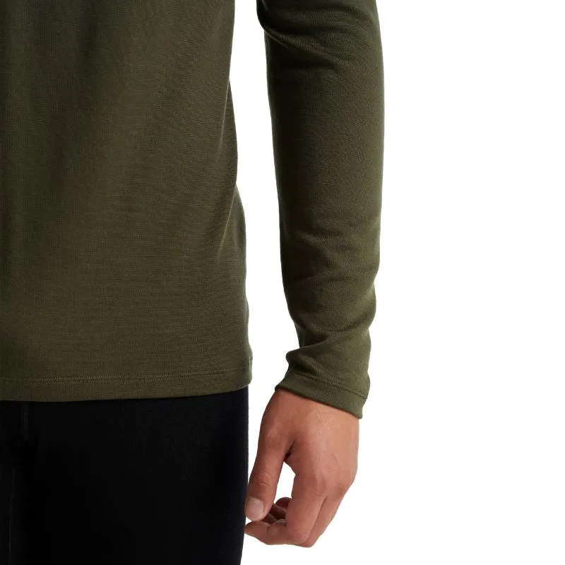 icebreaker Merino Base Layer Men's 260 Tech Top Long Sleeve Half Zip - Black