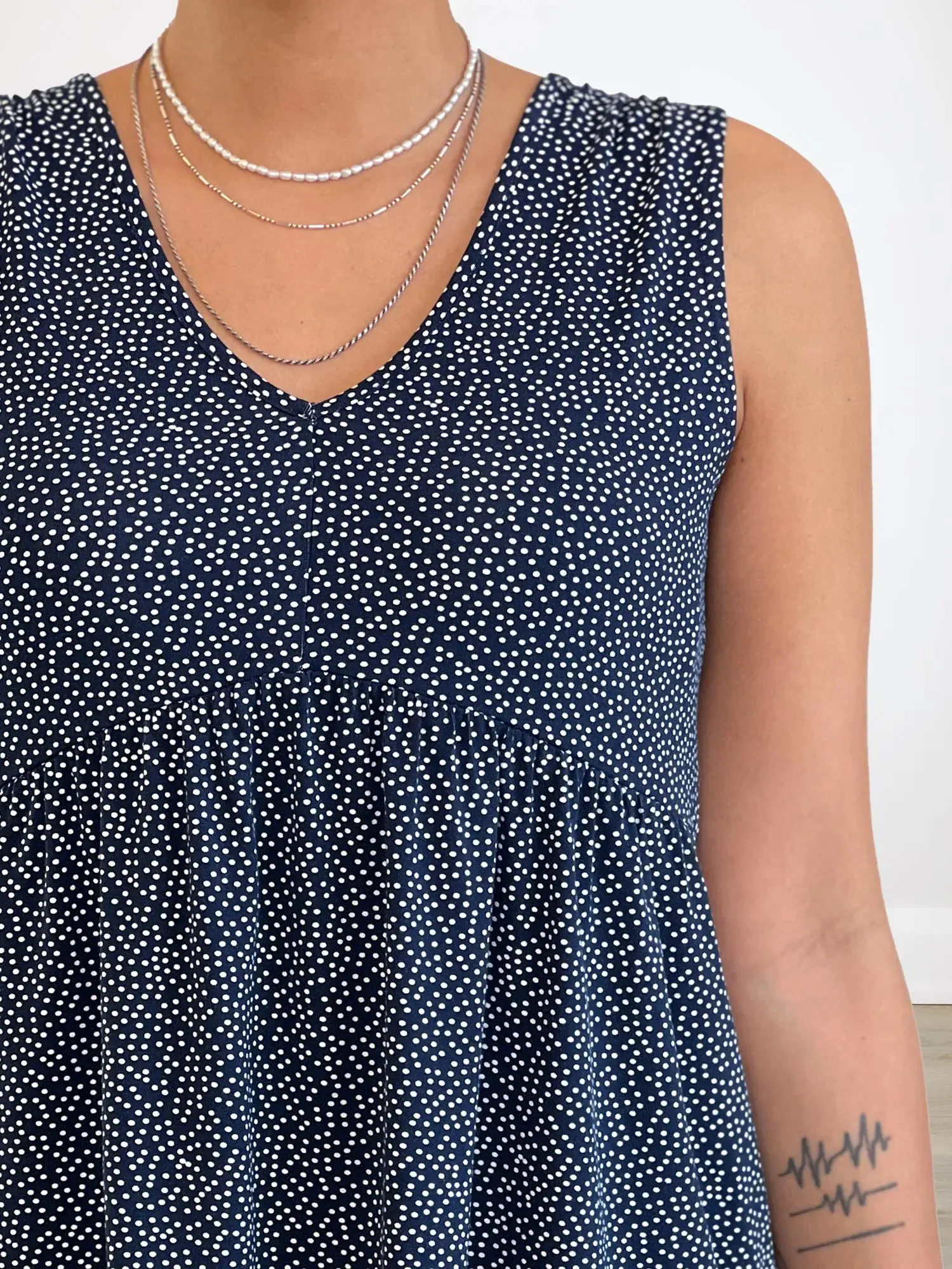 Jolene v-neck babydoll blouse