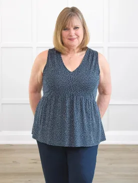 Jolene v-neck babydoll blouse