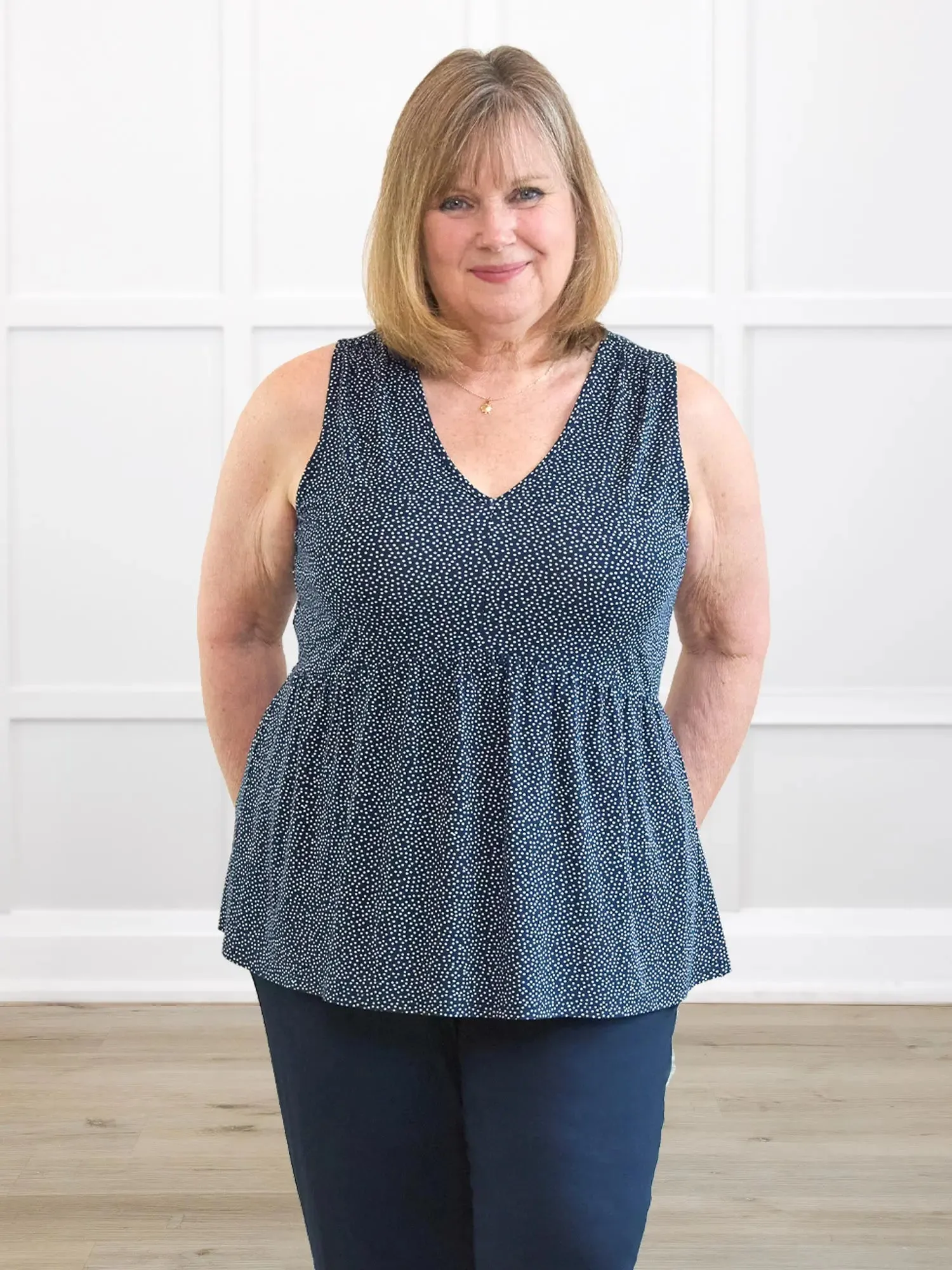 Jolene v-neck babydoll blouse