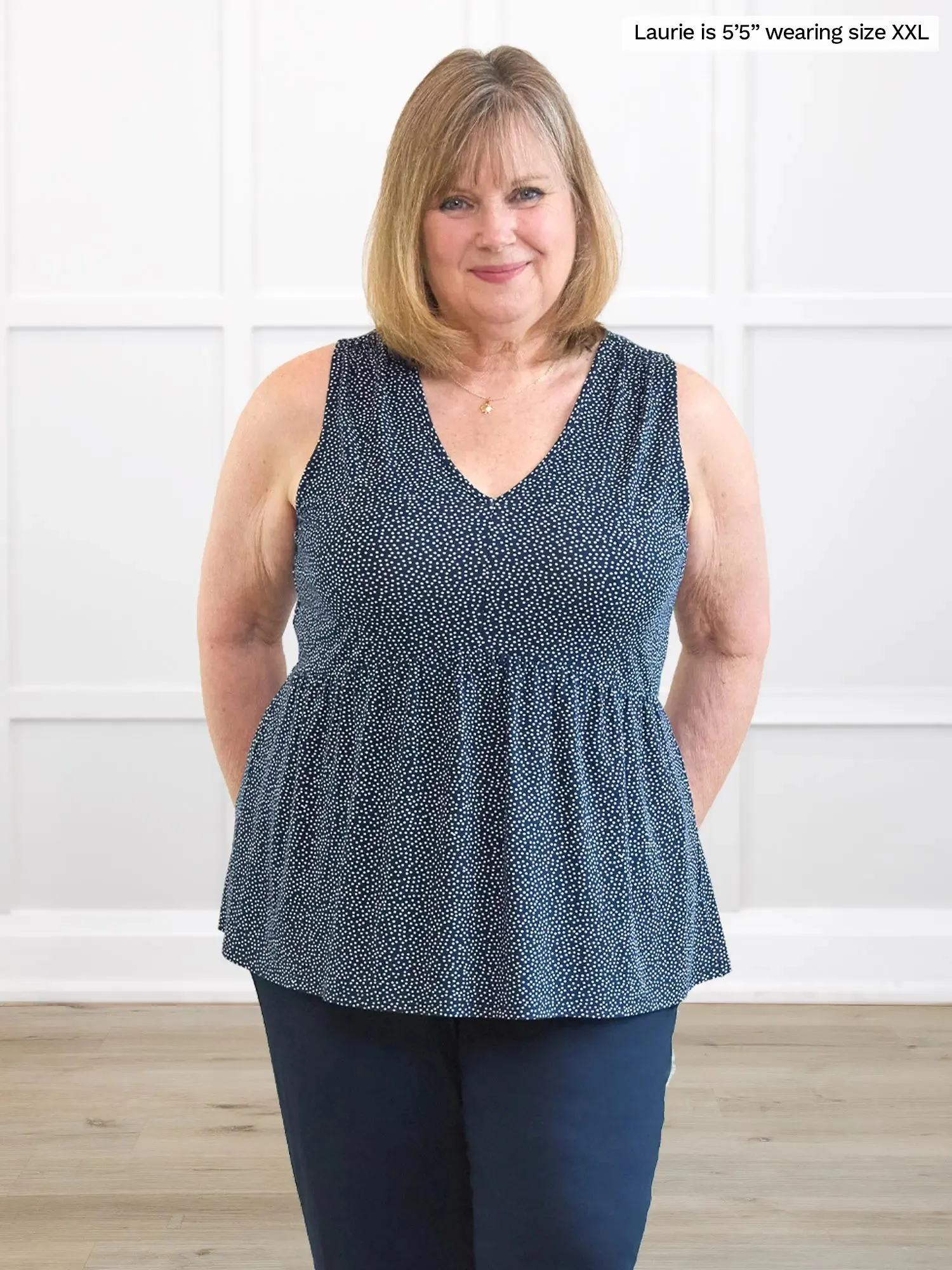 Jolene v-neck babydoll blouse