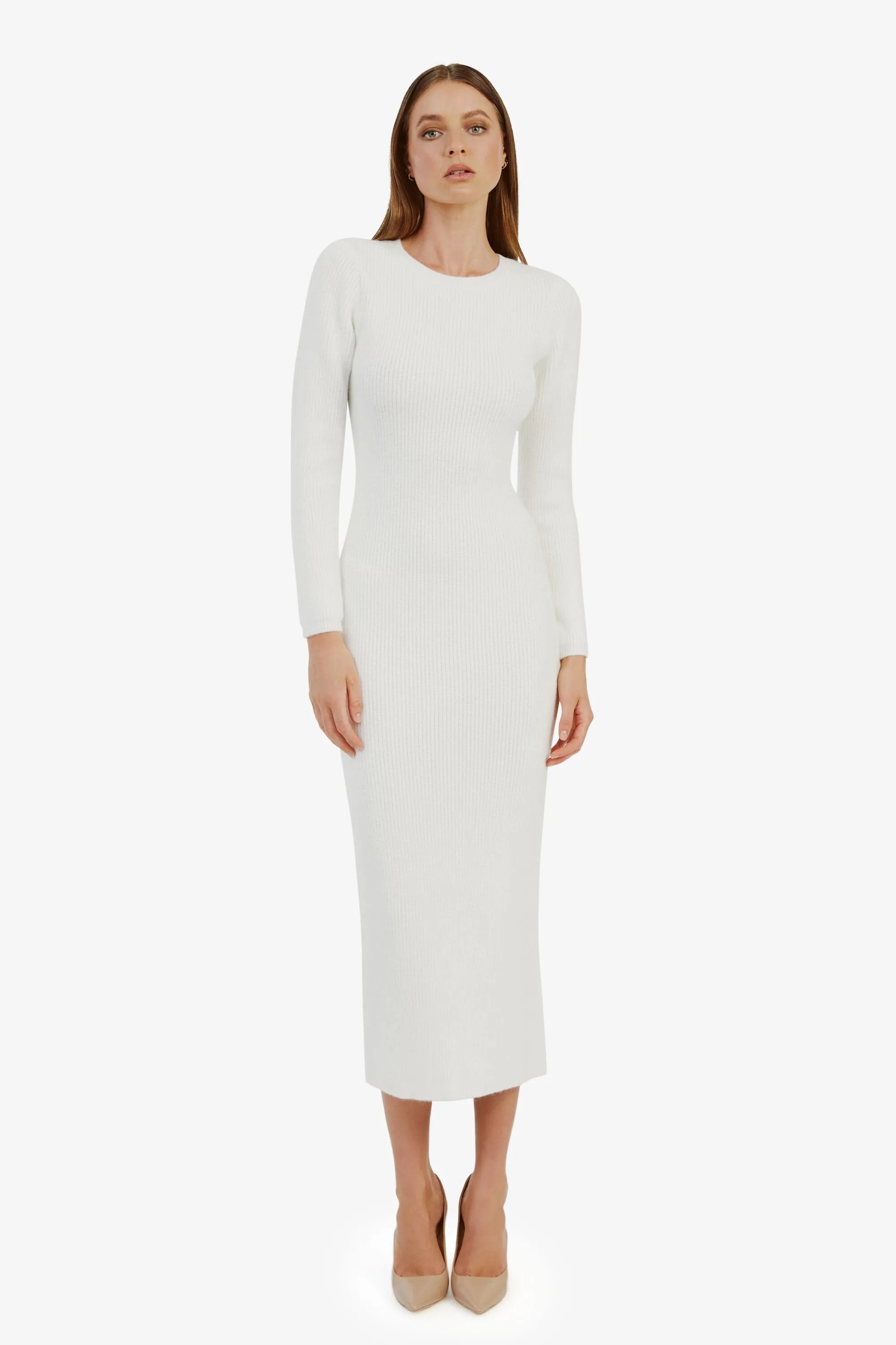 Kavala Knit Maxi Dress - Ivory