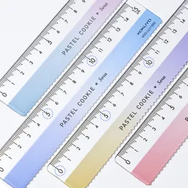 KOKUYO Pastel Cookie Sora Pastel Planet Wave 15cm Ruler