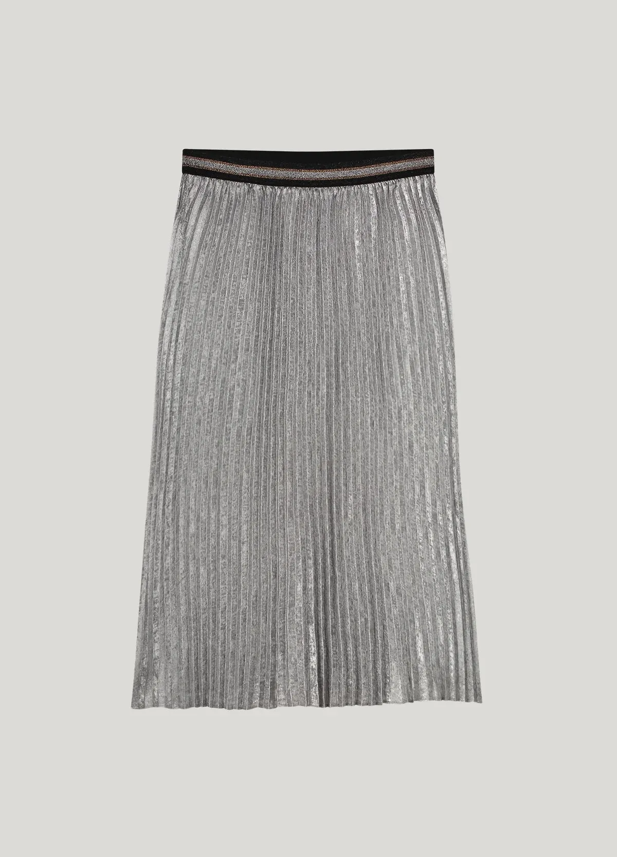 Lamee Pleated Skirt - Mist