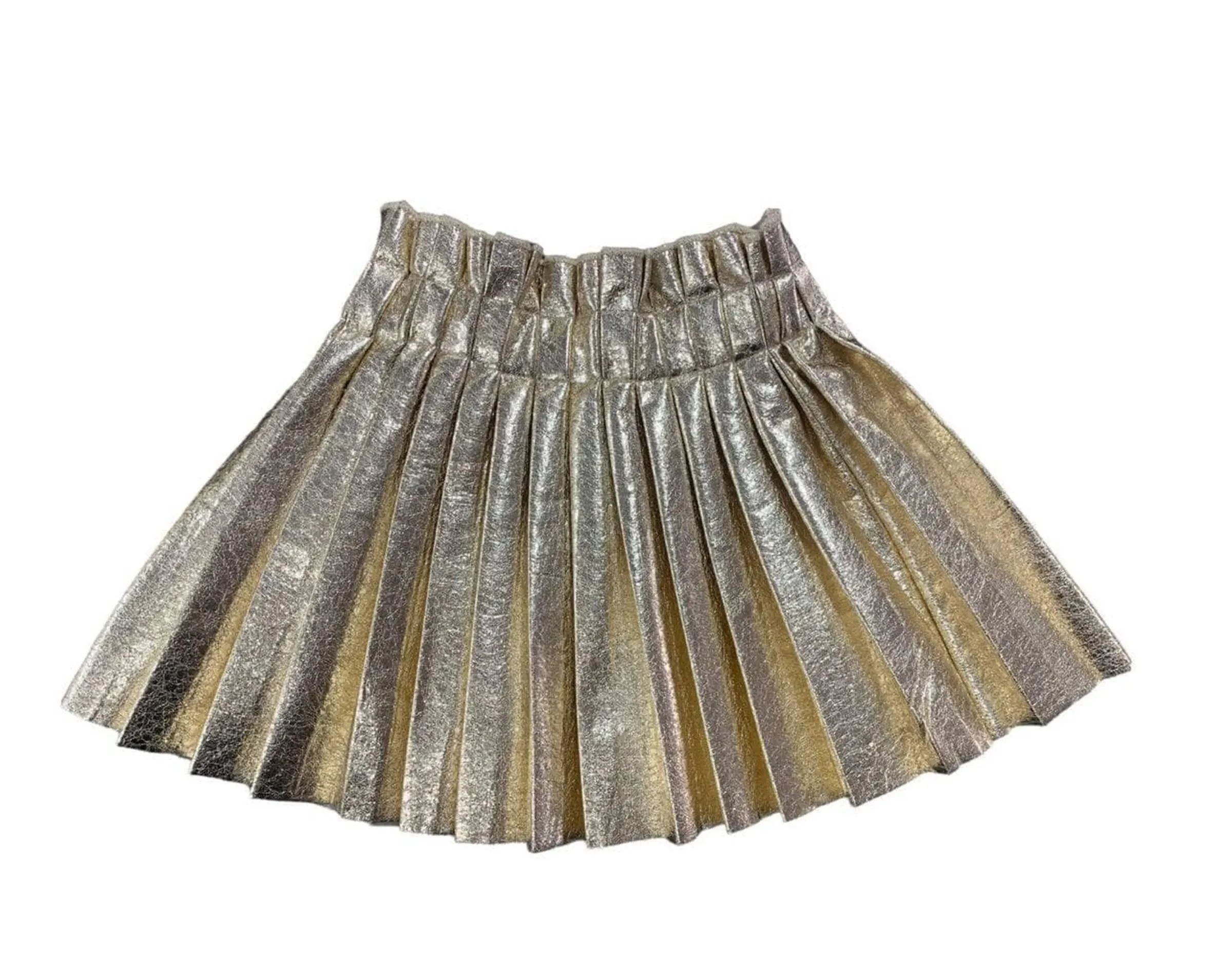 Lola   The Boys Foil Pleated Skirt