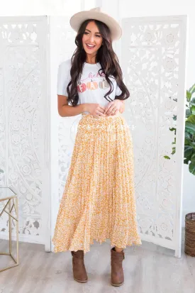 Lost Time Modest Leopard Print Skirt