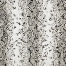 Luxe Cuddle® - Snowy Owl Charcoal Minky Yardage