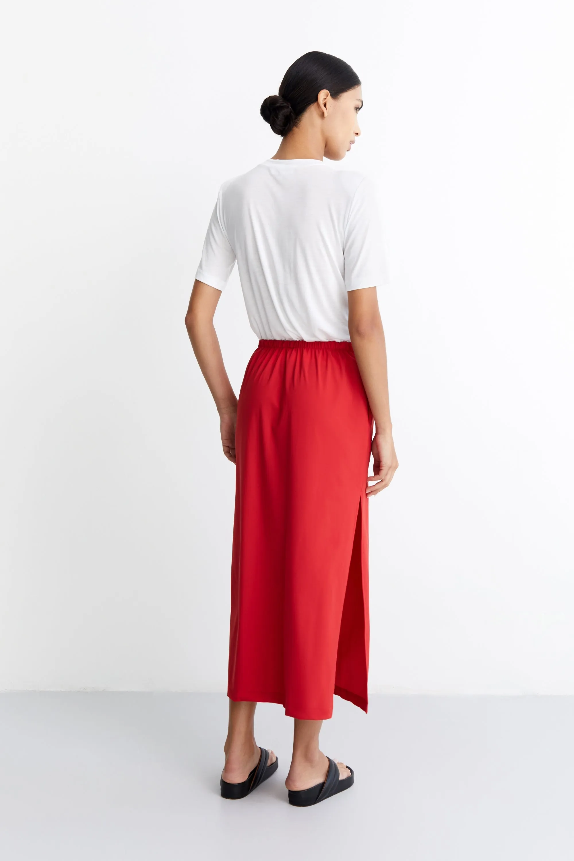 MILA - JERSEY SKIRT - RED