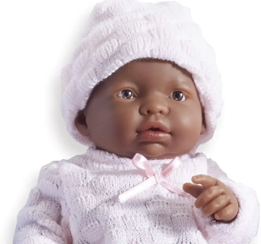 MINI LA NEWBORN PINK KNIT ONESIE AFR. AMER.