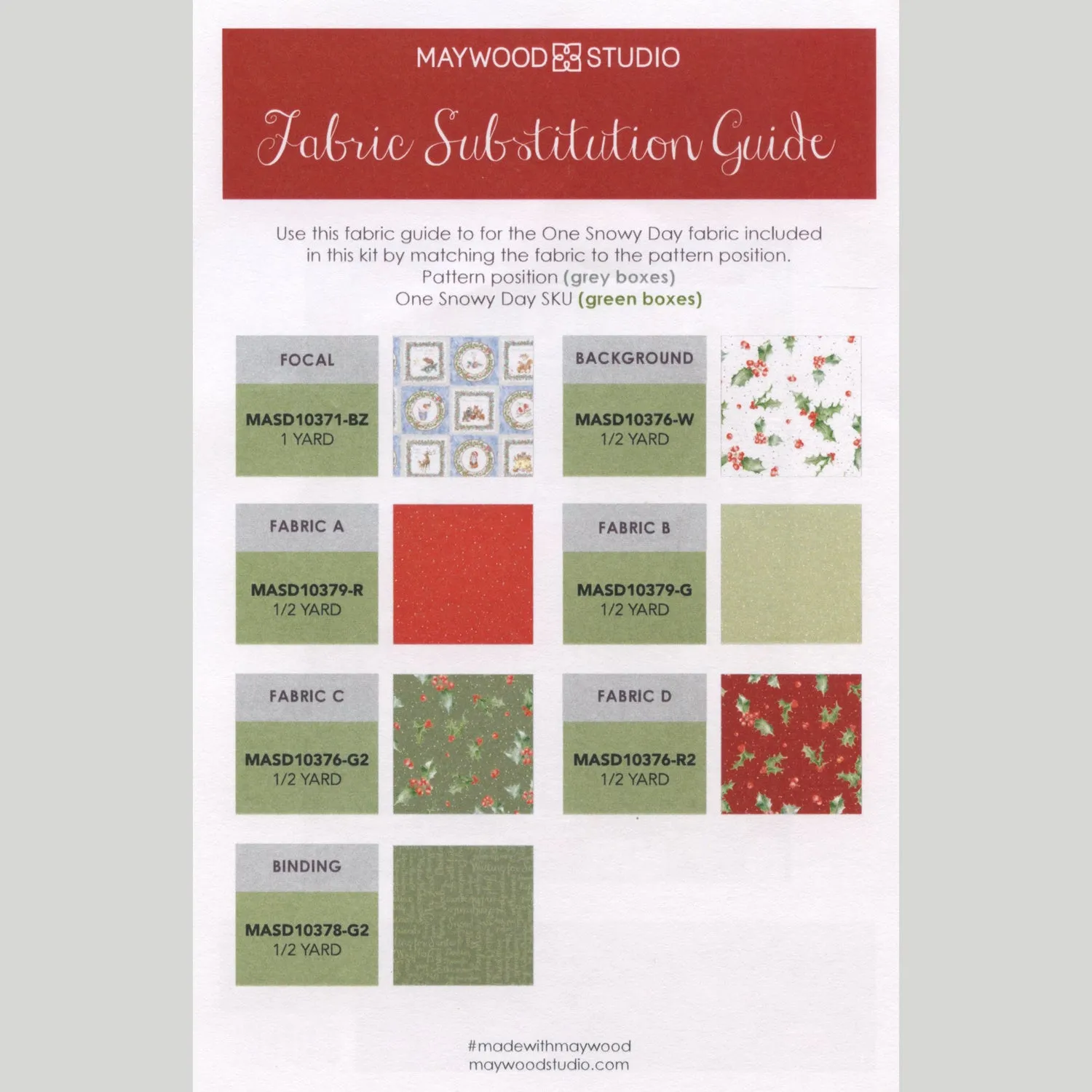 One Snowy Day Quilt Kit
