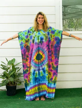 P7505- Hand Dyed Kaftan Poncho Dress